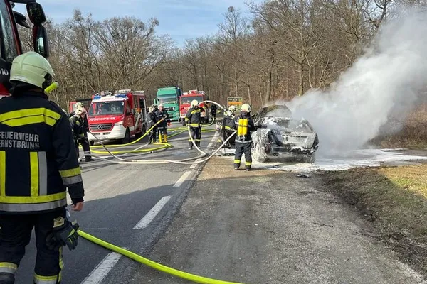 B2 Fahrzeugbrand