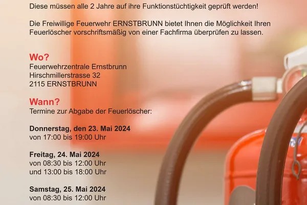 Feuerlöscherüberprüfung 2024