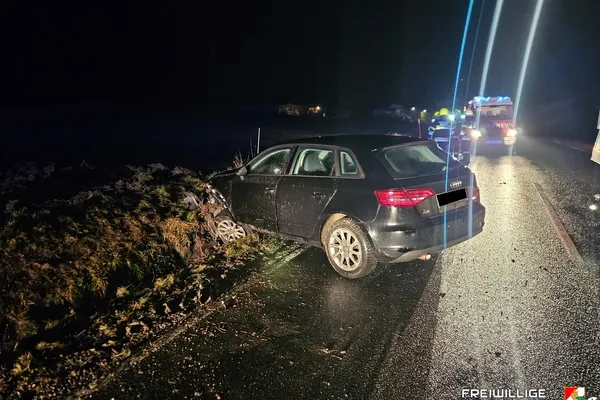 Fahrzeugbergung bei Naglern in den frühen Morgenstunden